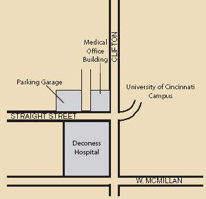 map to Deaconess office